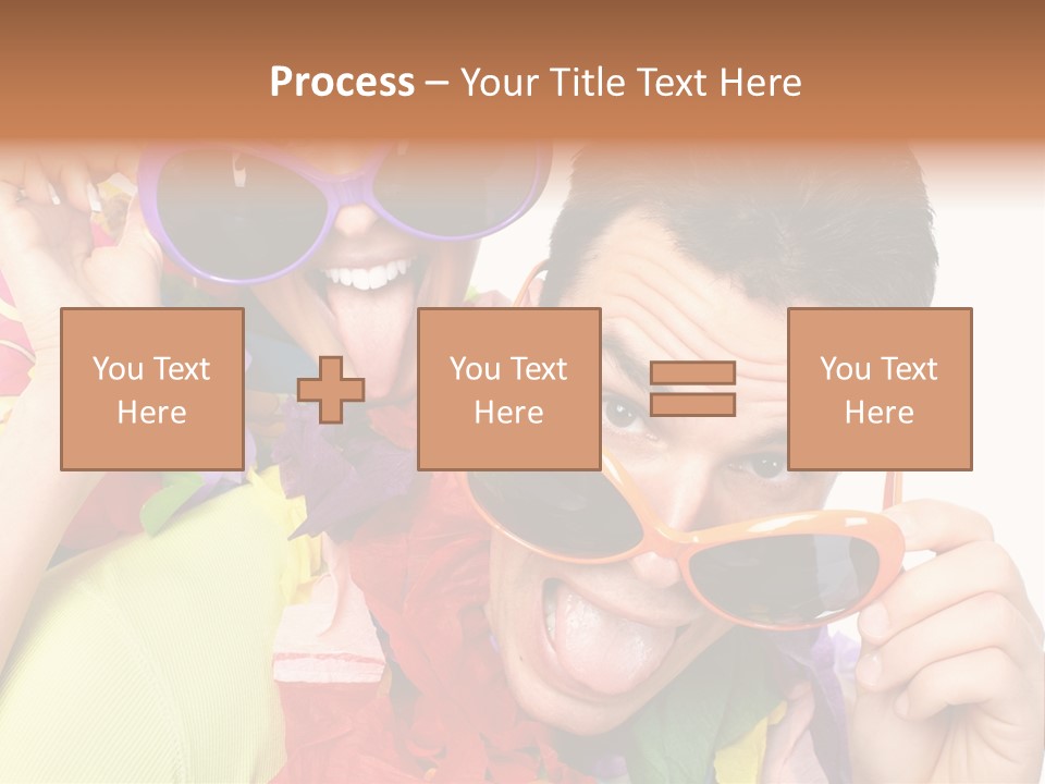 Happy Portrait Smiling PowerPoint Template