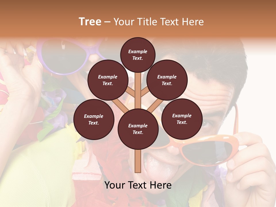 Happy Portrait Smiling PowerPoint Template