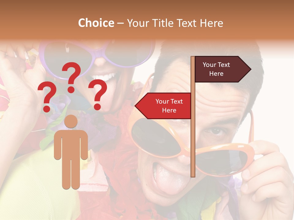 Happy Portrait Smiling PowerPoint Template