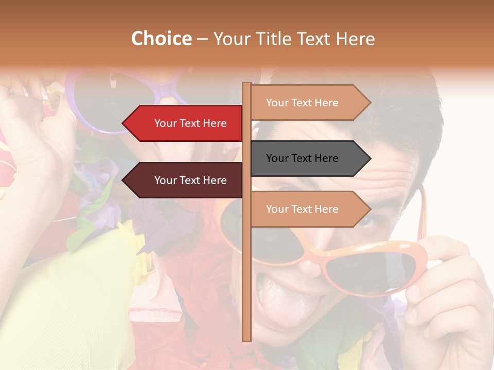 Happy Portrait Smiling PowerPoint Template