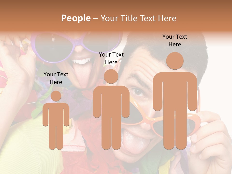 Happy Portrait Smiling PowerPoint Template