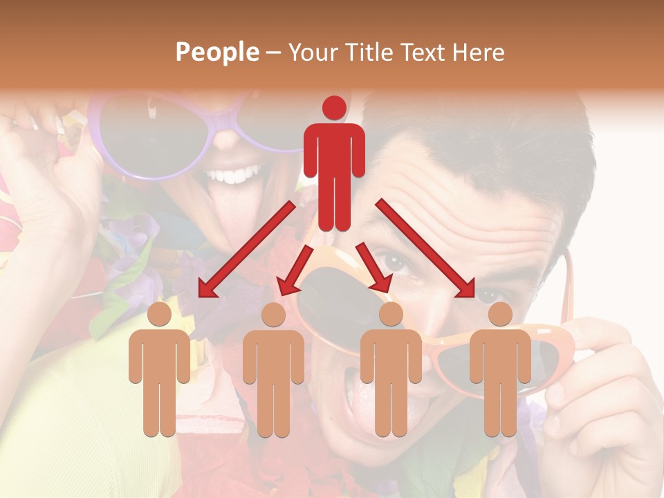 Happy Portrait Smiling PowerPoint Template