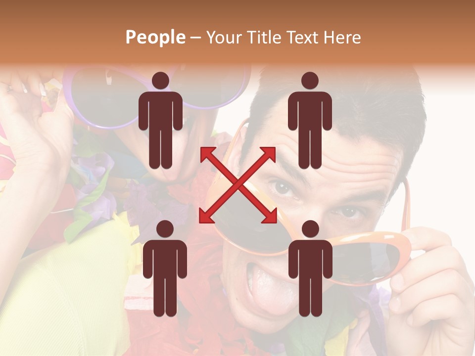 Happy Portrait Smiling PowerPoint Template