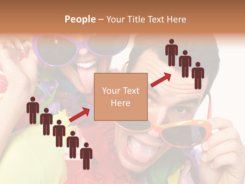 Happy Portrait Smiling PowerPoint Template