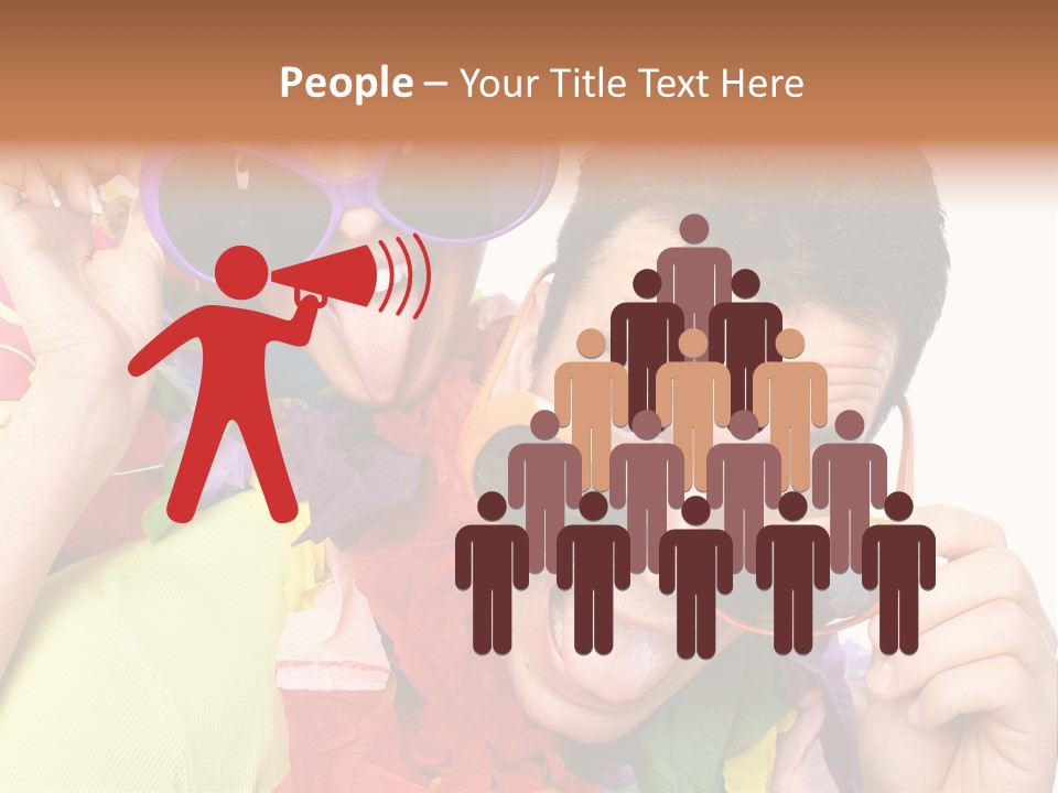 Happy Portrait Smiling PowerPoint Template