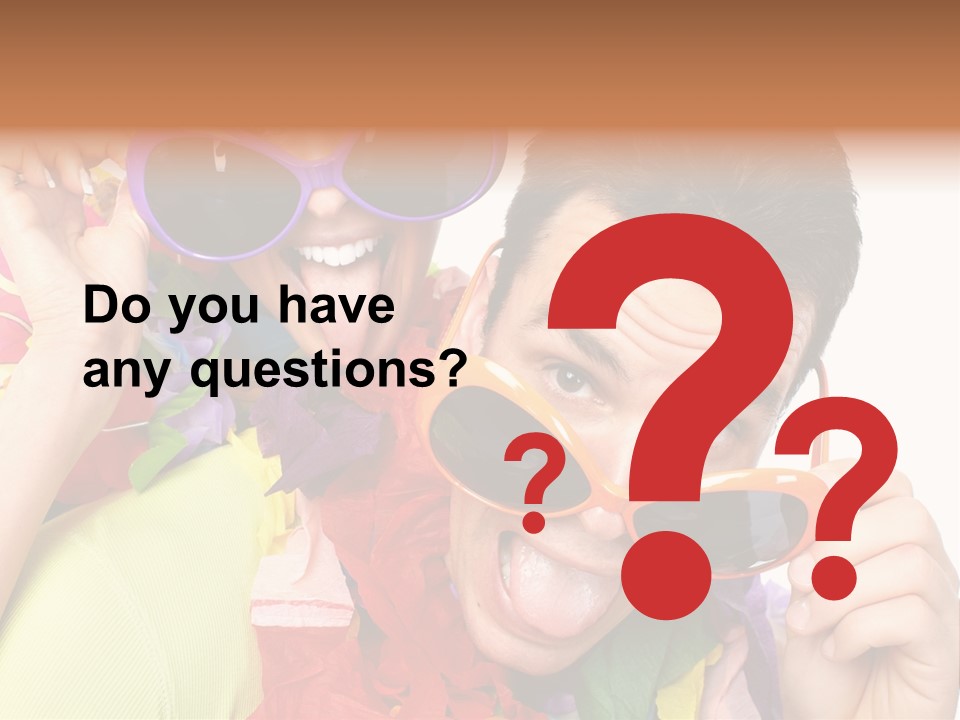 Happy Portrait Smiling PowerPoint Template