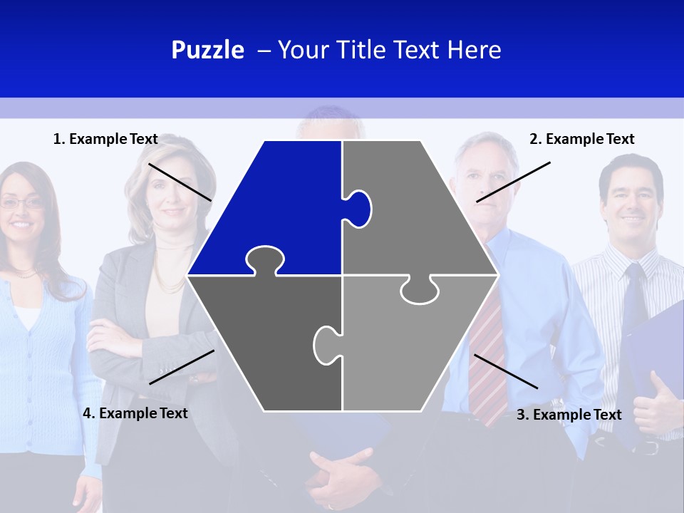 Girl Work Smile PowerPoint Template