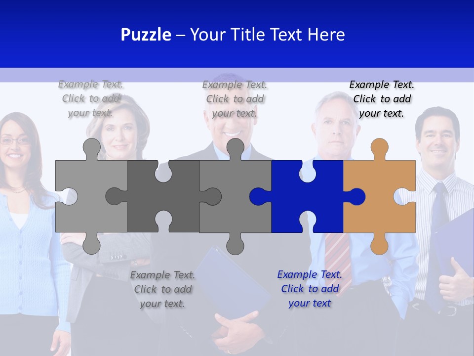 Girl Work Smile PowerPoint Template