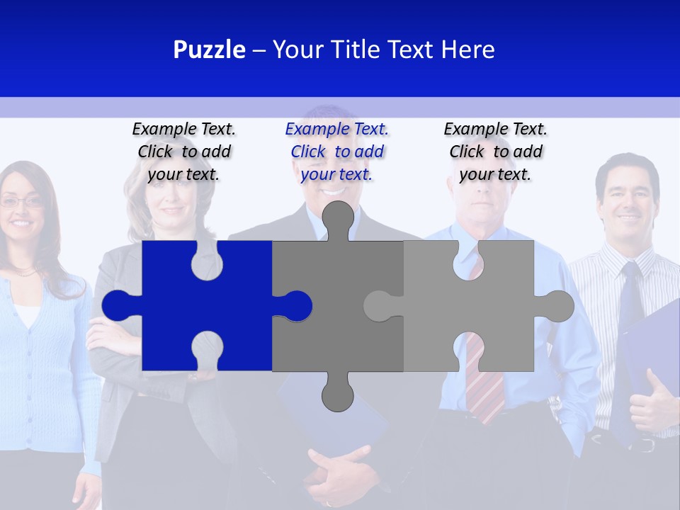 Girl Work Smile PowerPoint Template