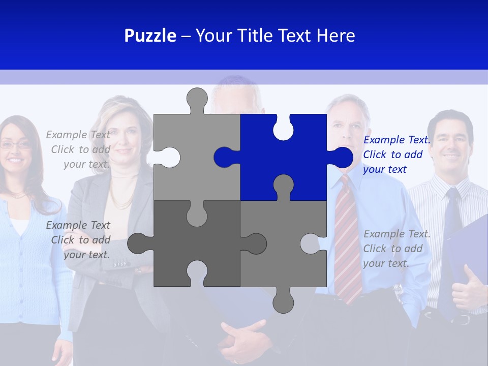 Girl Work Smile PowerPoint Template