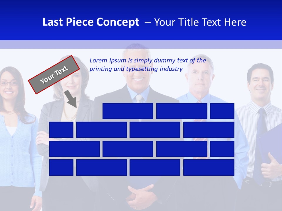 Girl Work Smile PowerPoint Template