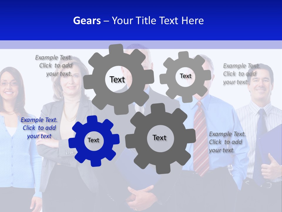 Girl Work Smile PowerPoint Template