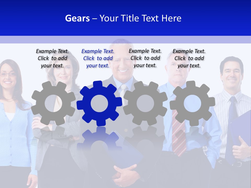 Girl Work Smile PowerPoint Template