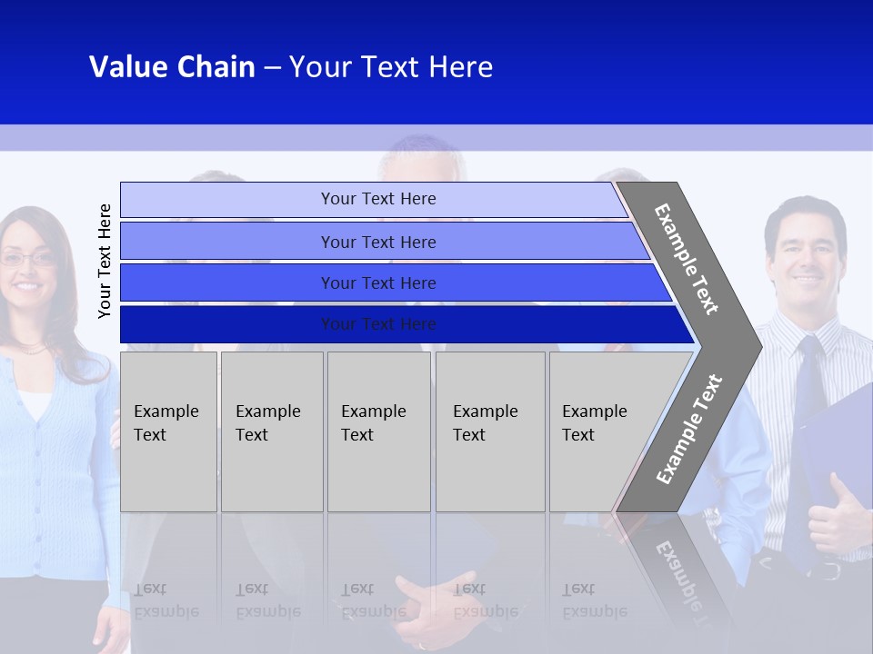 Girl Work Smile PowerPoint Template