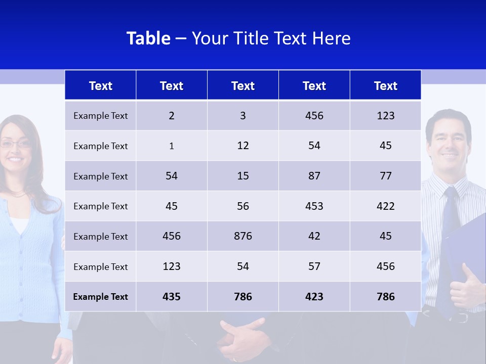 Girl Work Smile PowerPoint Template