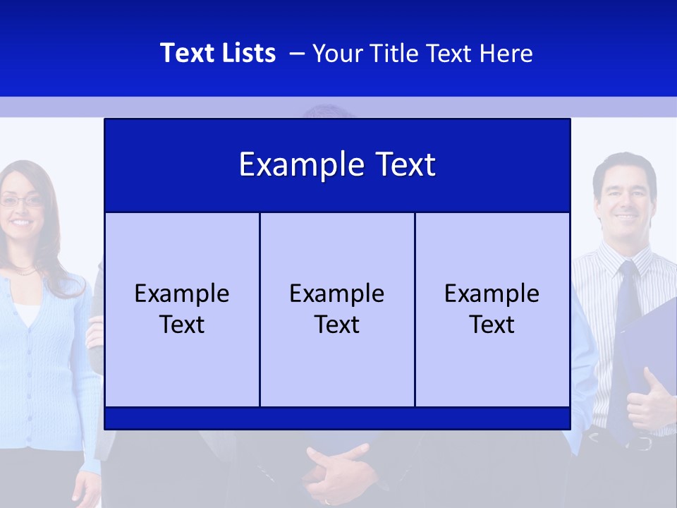 Girl Work Smile PowerPoint Template