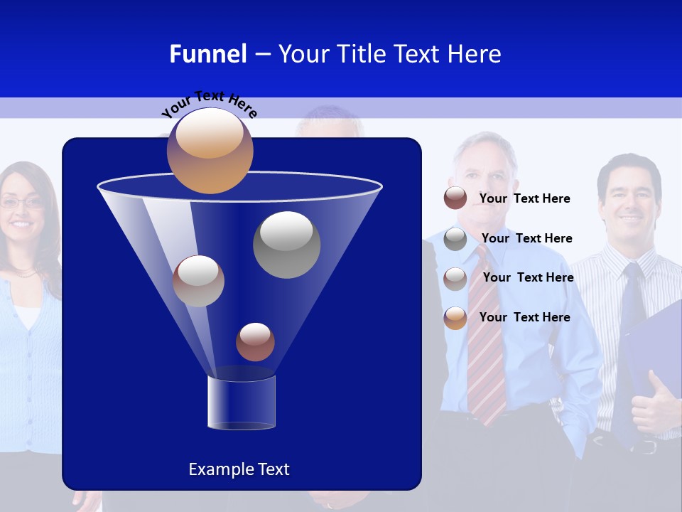 Girl Work Smile PowerPoint Template