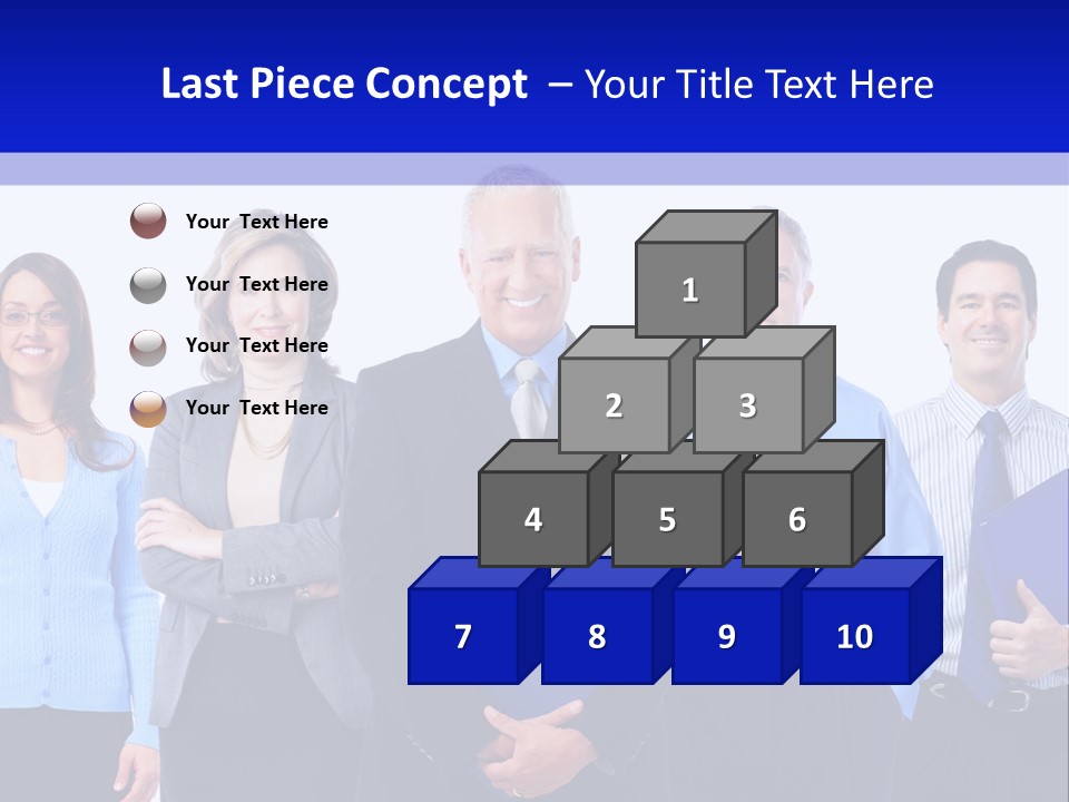 Girl Work Smile PowerPoint Template