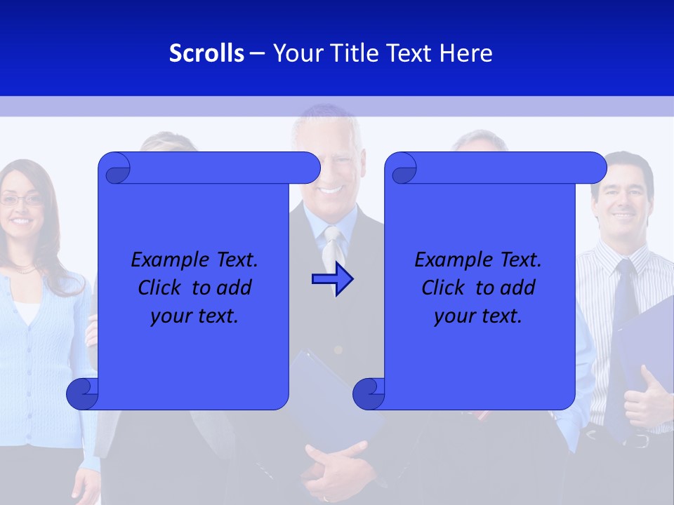 Girl Work Smile PowerPoint Template