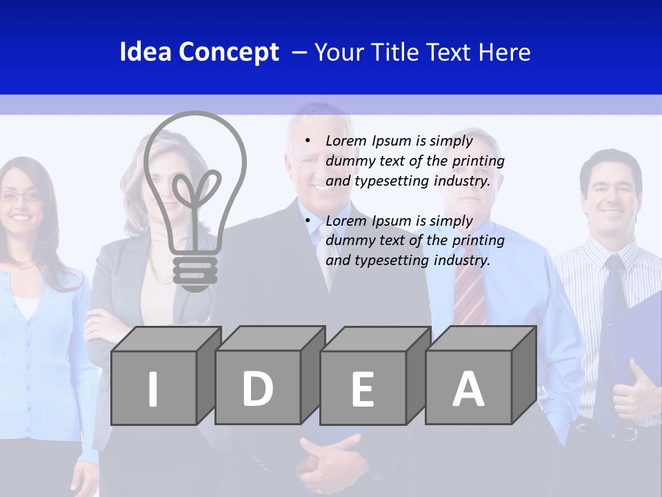 Girl Work Smile PowerPoint Template