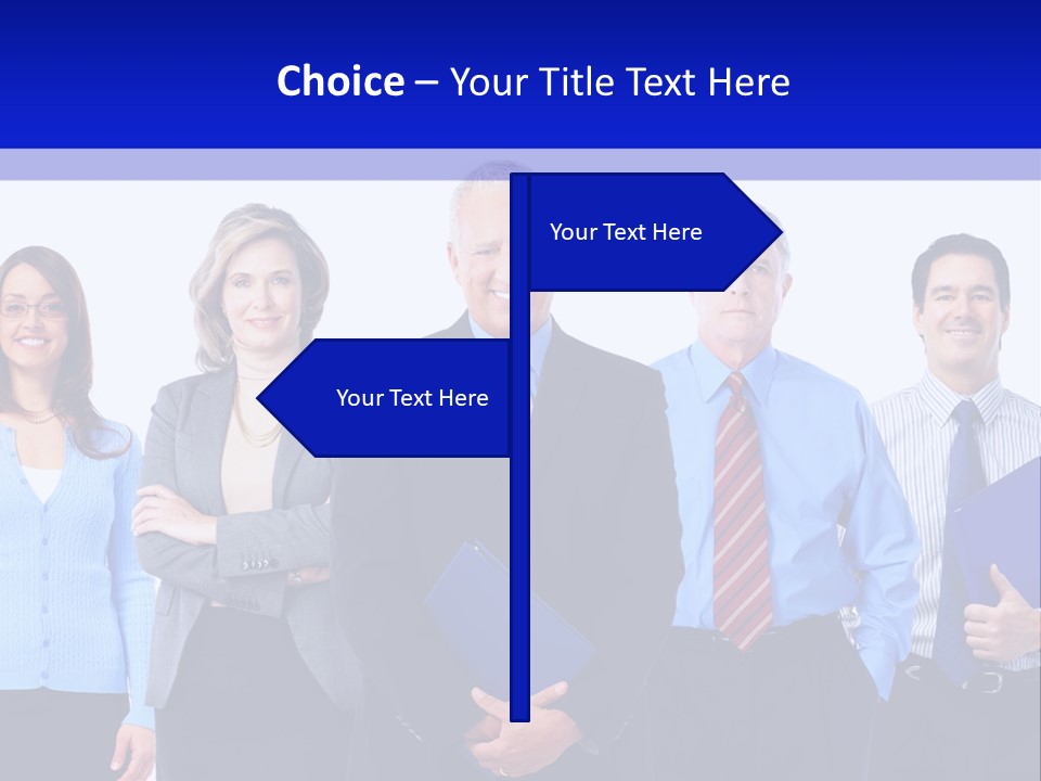 Girl Work Smile PowerPoint Template