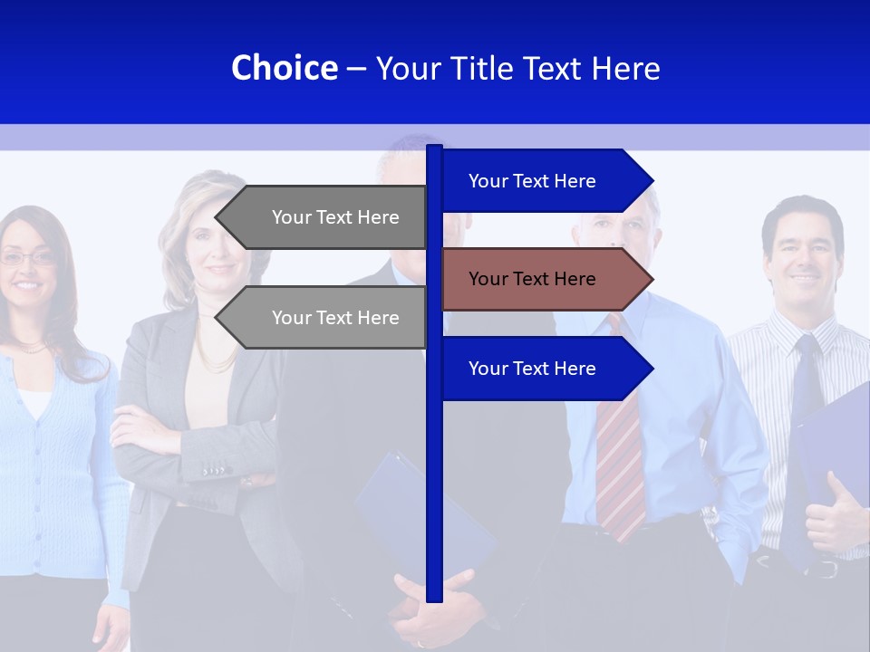 Girl Work Smile PowerPoint Template