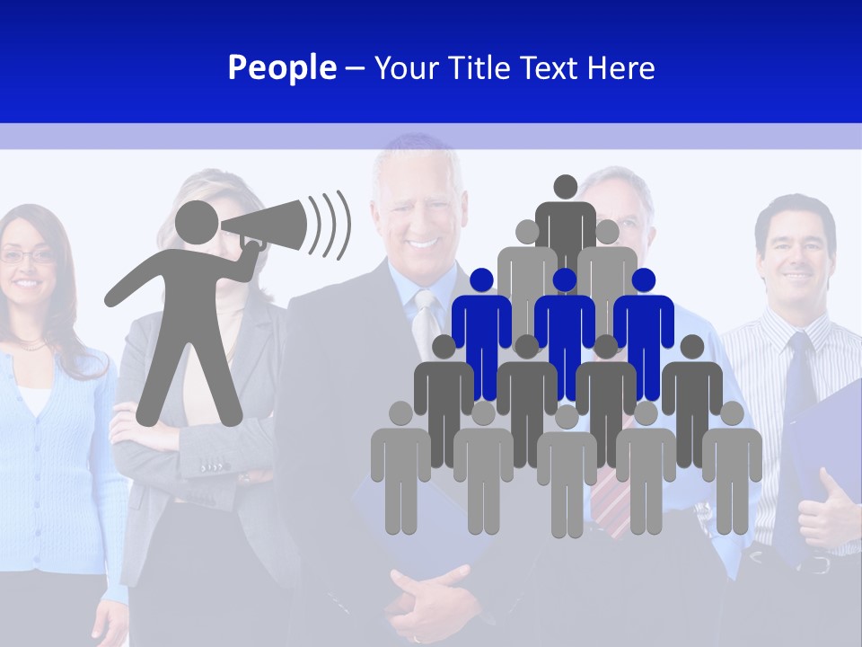 Girl Work Smile PowerPoint Template