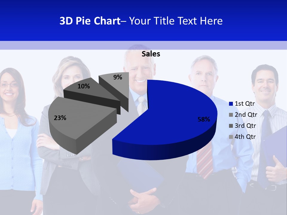 Girl Work Smile PowerPoint Template