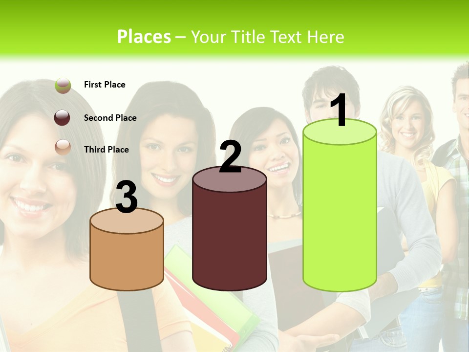 Student Group Portrait PowerPoint Template