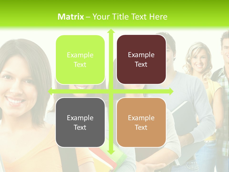 Student Group Portrait PowerPoint Template