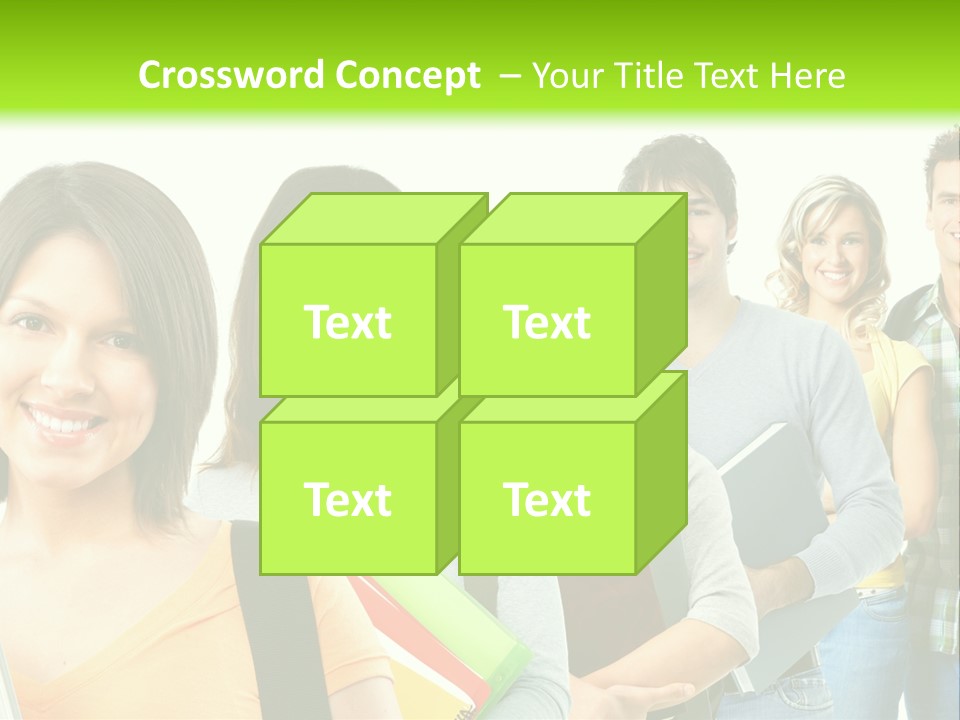 Student Group Portrait PowerPoint Template