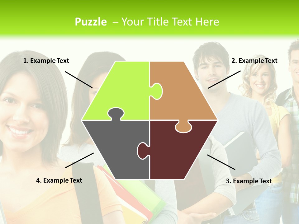 Student Group Portrait PowerPoint Template