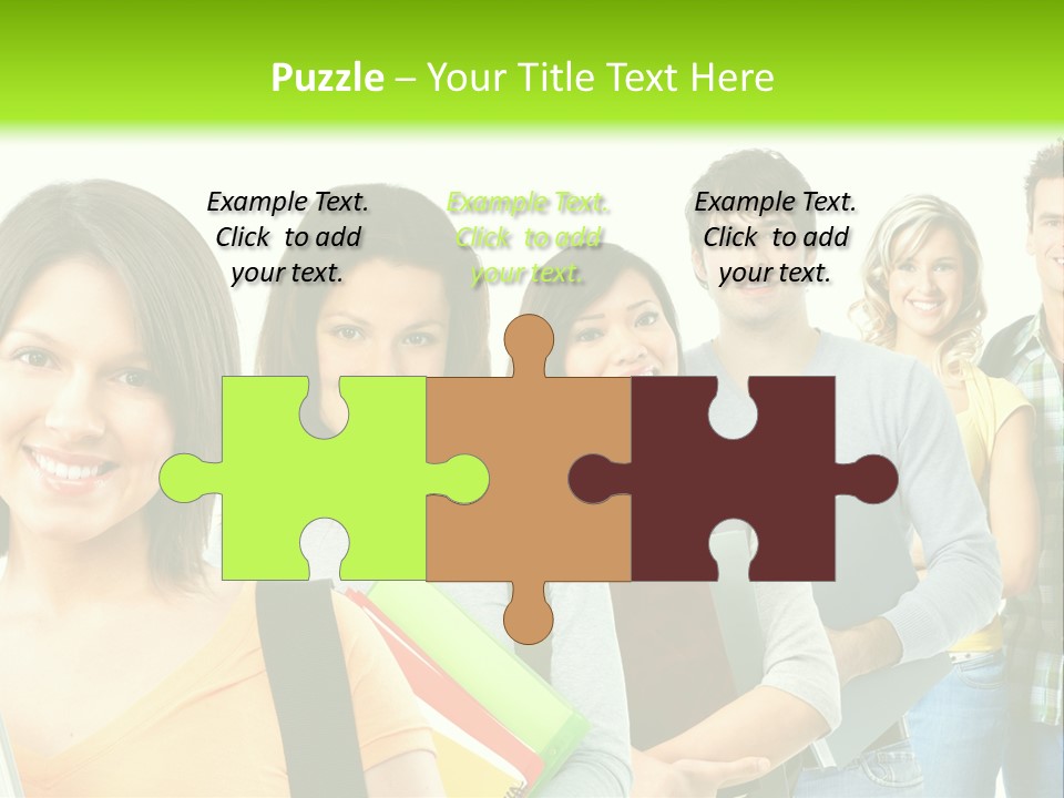 Student Group Portrait PowerPoint Template