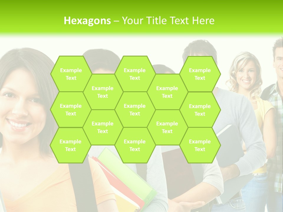 Student Group Portrait PowerPoint Template