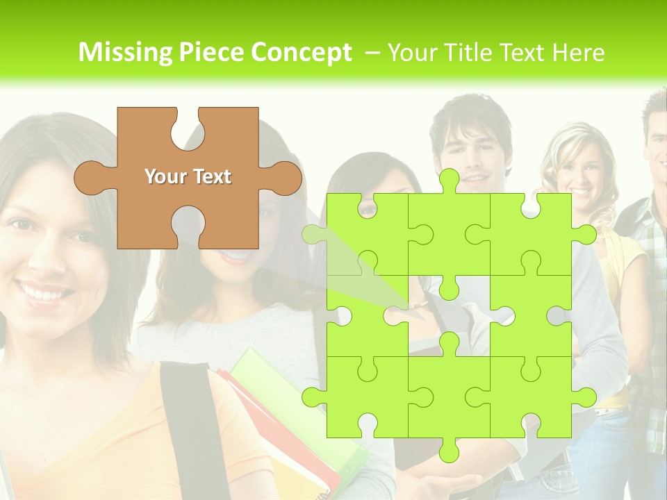 Student Group Portrait PowerPoint Template