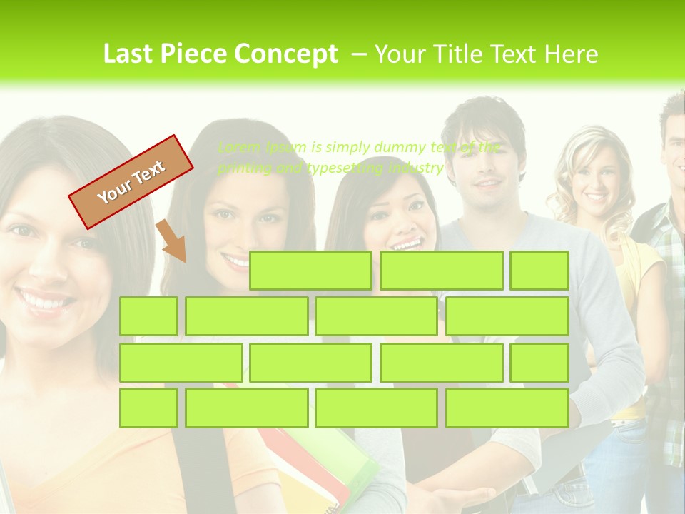 Student Group Portrait PowerPoint Template