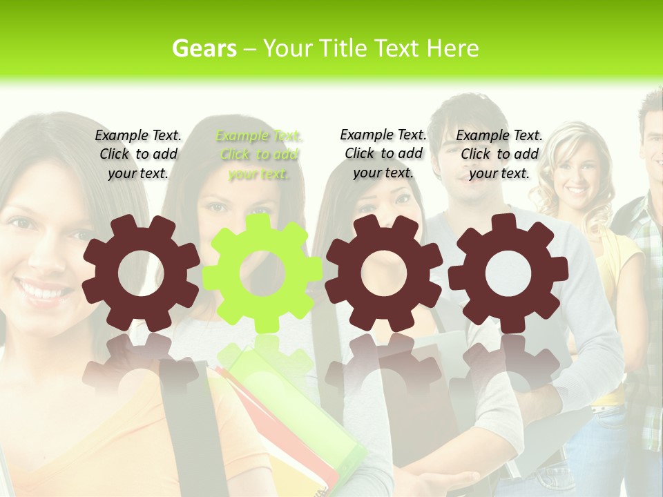 Student Group Portrait PowerPoint Template