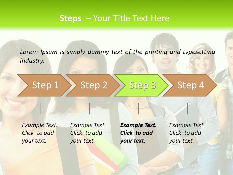 Student Group Portrait PowerPoint Template