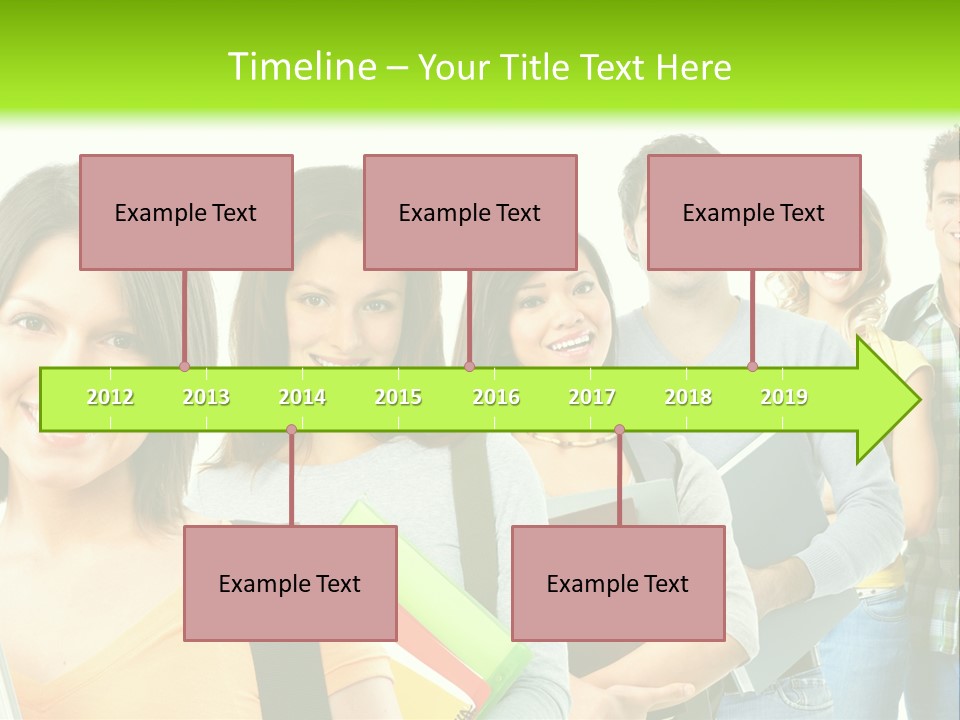 Student Group Portrait PowerPoint Template