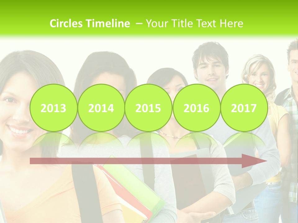 Student Group Portrait PowerPoint Template