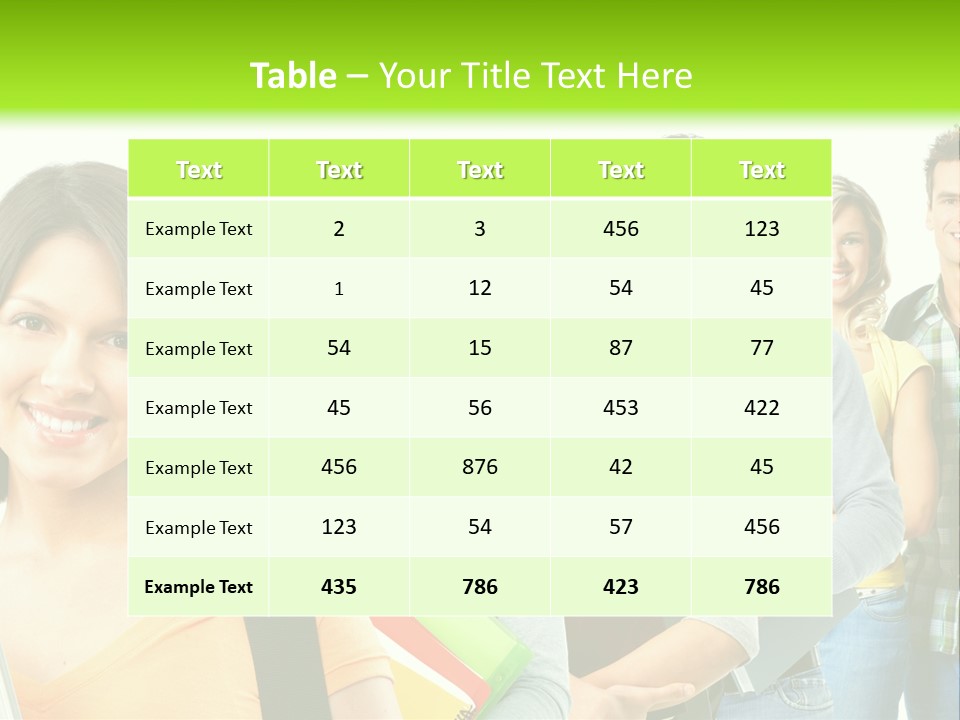 Student Group Portrait PowerPoint Template