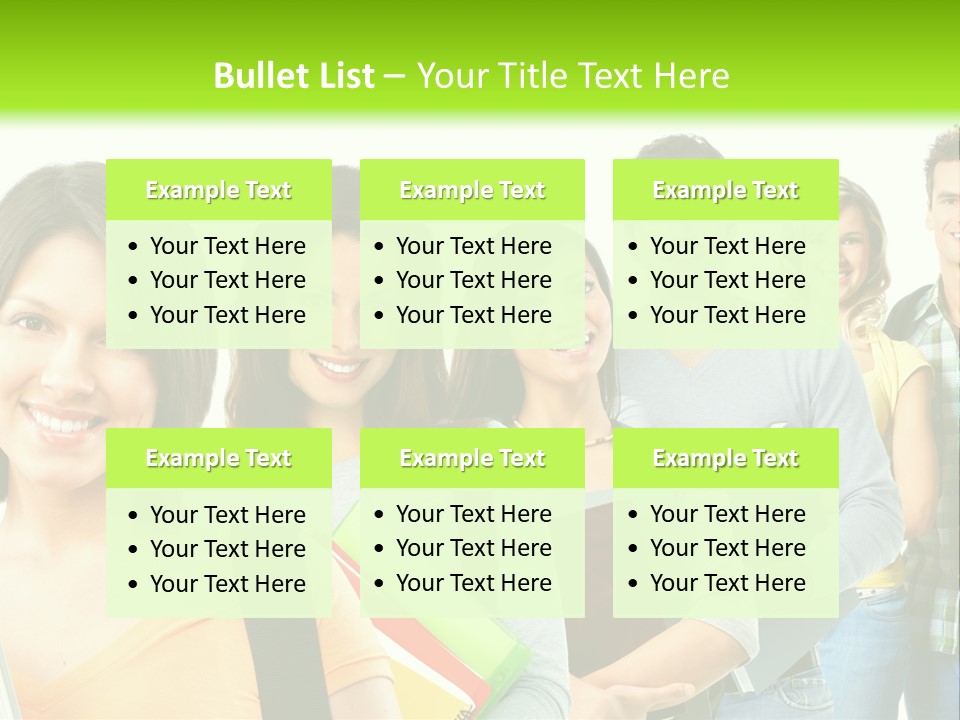 Student Group Portrait PowerPoint Template