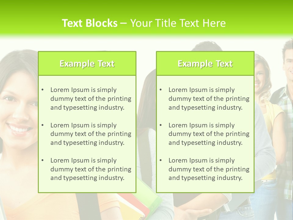 Student Group Portrait PowerPoint Template
