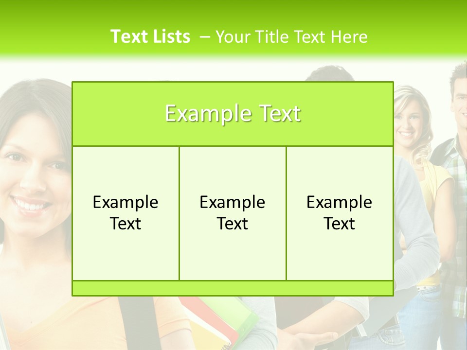 Student Group Portrait PowerPoint Template