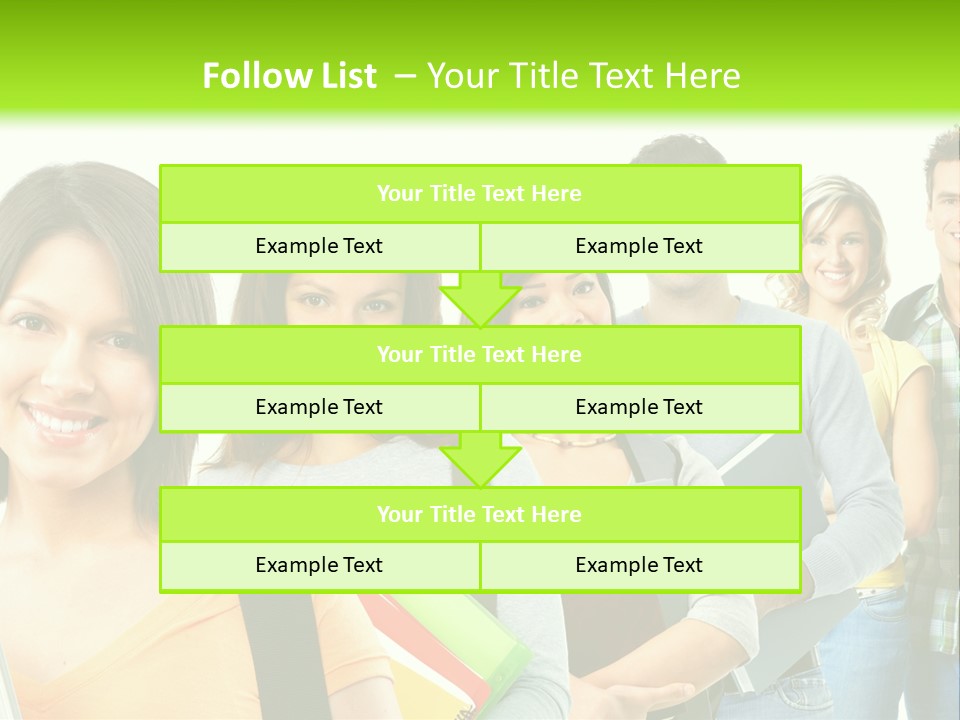 Student Group Portrait PowerPoint Template