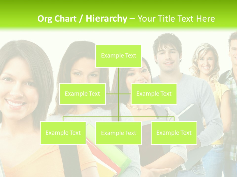 Student Group Portrait PowerPoint Template