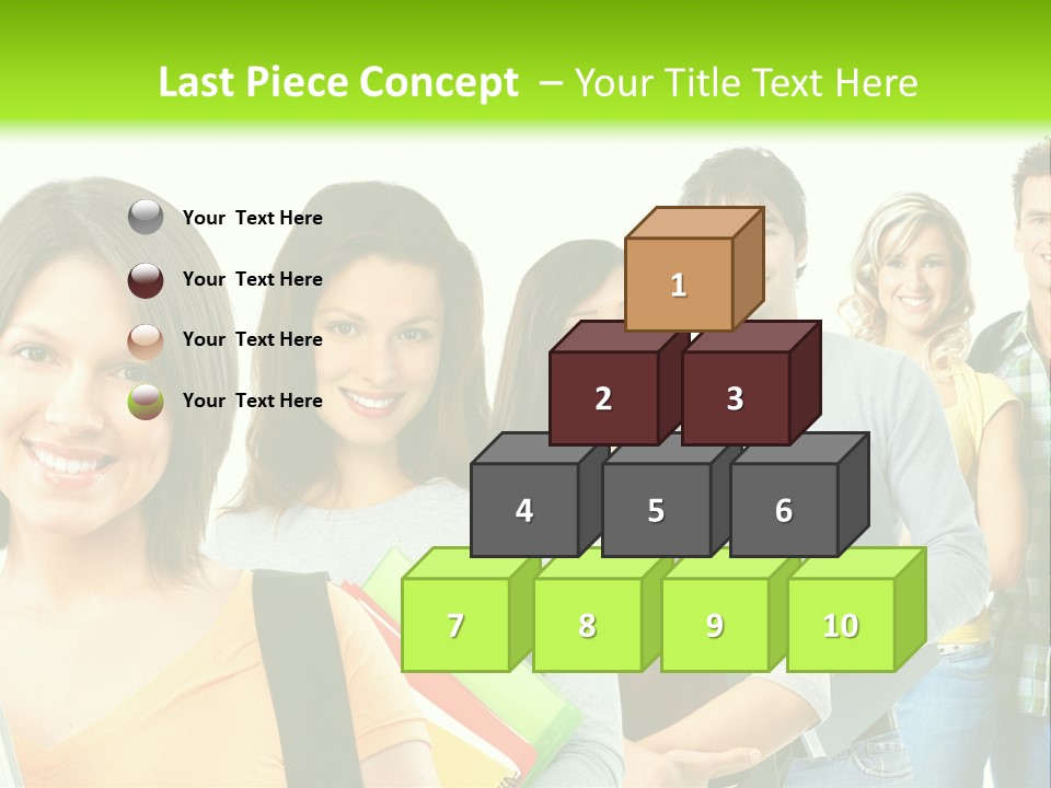 Student Group Portrait PowerPoint Template