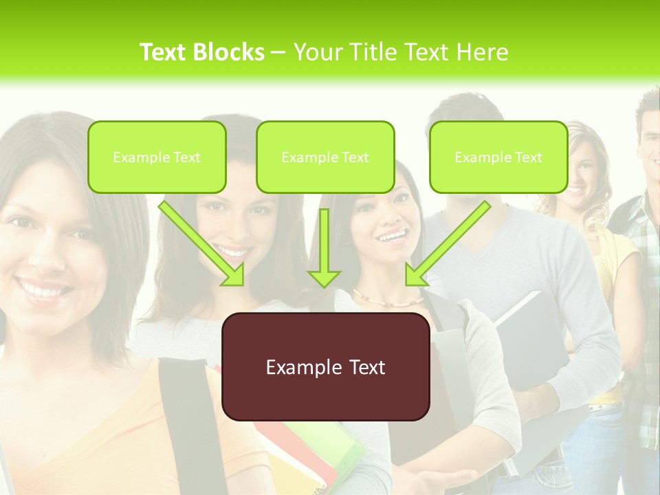 Student Group Portrait PowerPoint Template