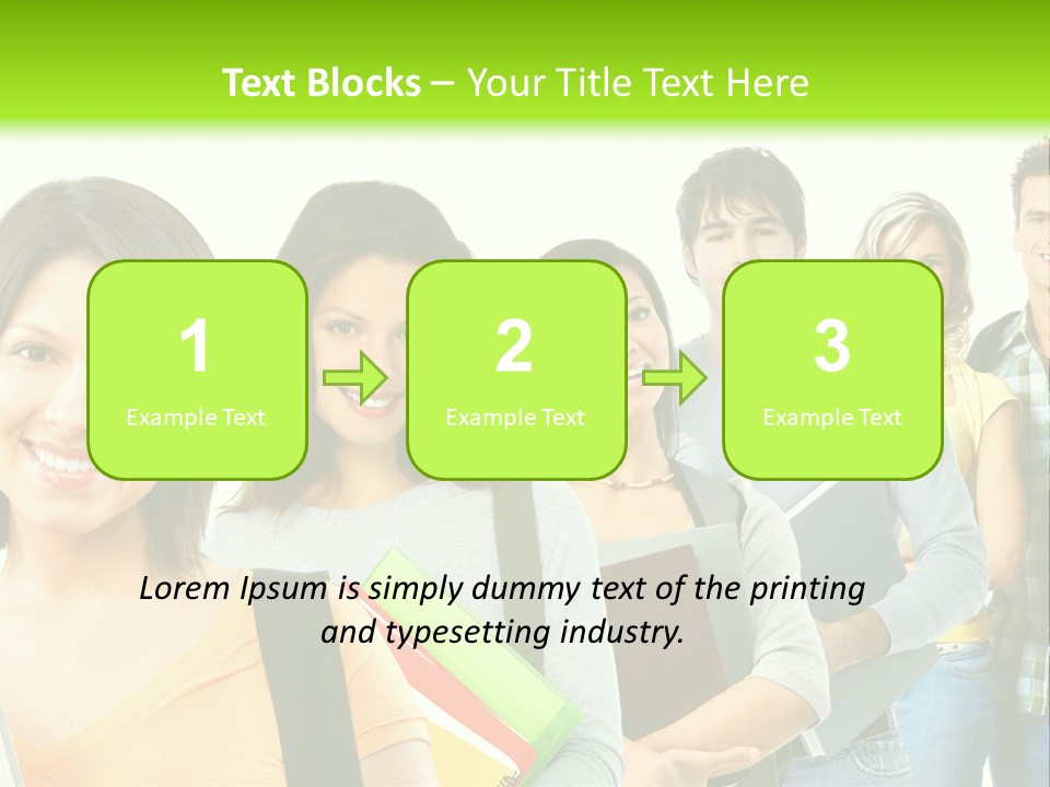 Student Group Portrait PowerPoint Template