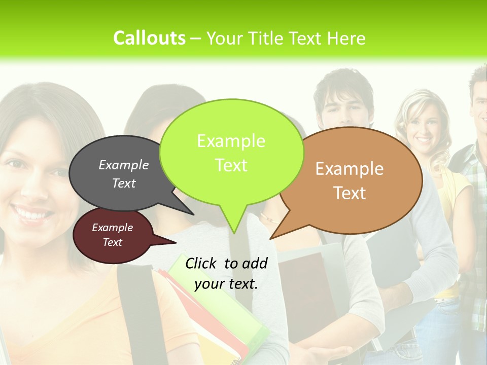 Student Group Portrait PowerPoint Template